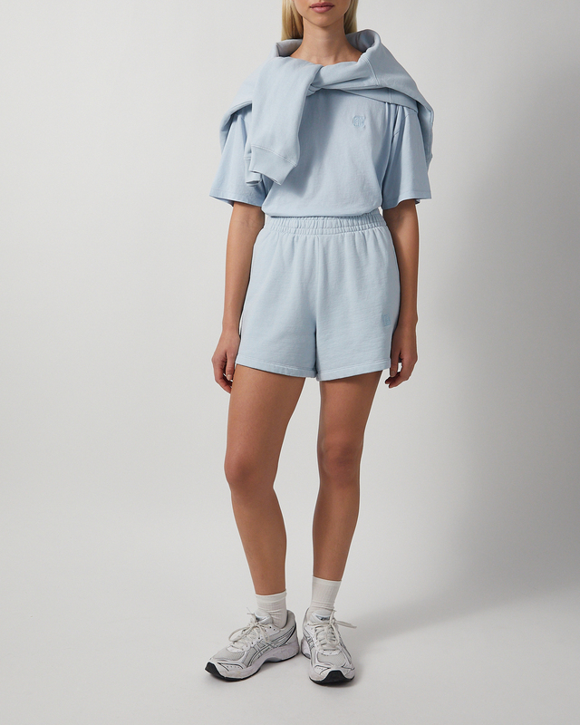 Anine Bing Shorts Kam Framed Monogram Ljusblå XS