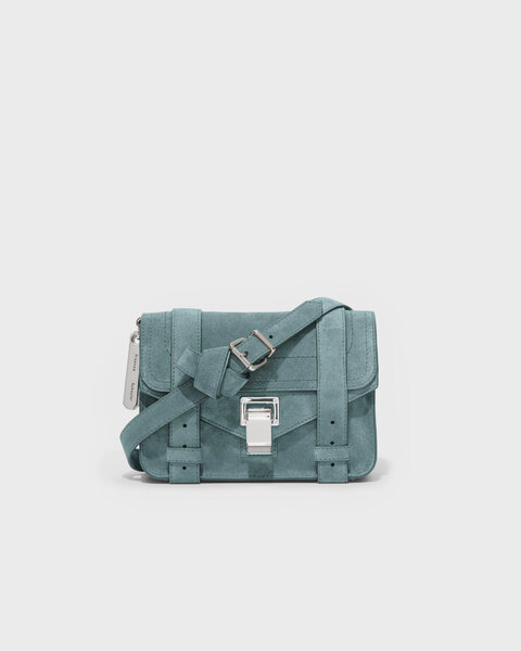 Bag Suede PS1 Mini Crossbody Turquoise 1