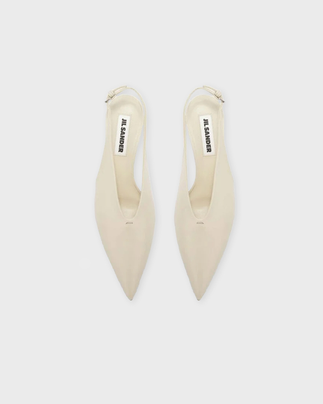 Jil Sander Klackskor Slingback  Chalk EUR 39