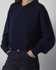 Wakakuu Icons Genser Cashmere V-Neck Navy M