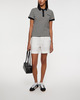Moncler Topp Striped Polo Shirt Vit S