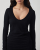 LISA YANG Top Amalea Cashmere Black 2 (M-L)