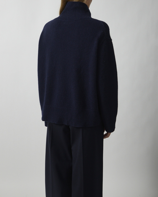 Soft Goat Genser Boyfriend Turtleneck Navy S