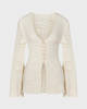 Malina Cardigan Mirella Fitted Crochet Vanilla M