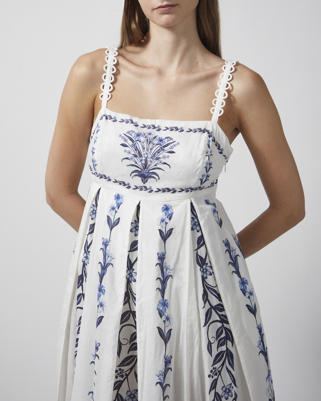 FARM Rio Klänning Flowers Arch Maxi Offwhite S