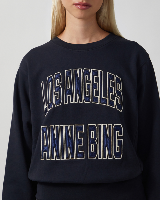 Anine Bing Sweatshirt Harry Shrunken Vintage Black  Vintage black M