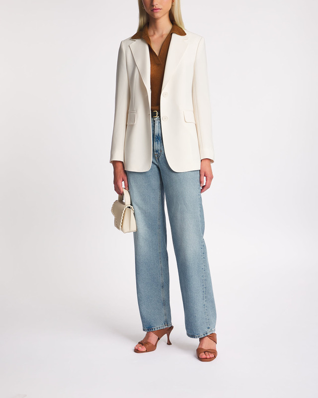 Max Mara Studio Blazer Linz Jacket White IT 44 (EUR 38)