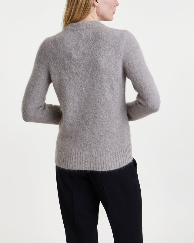 Ganni Sweater Brushed Alpaca O-Neck Sand XL