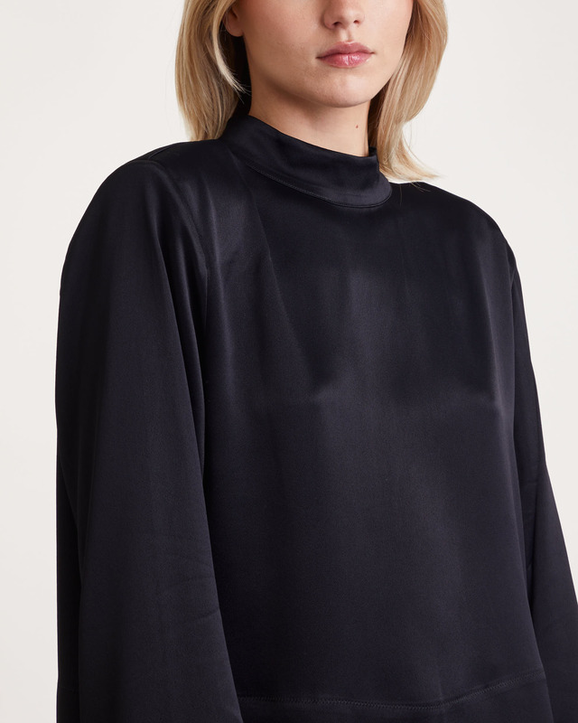 Dagmar Topp Shiny Long Sleeve Svart 40