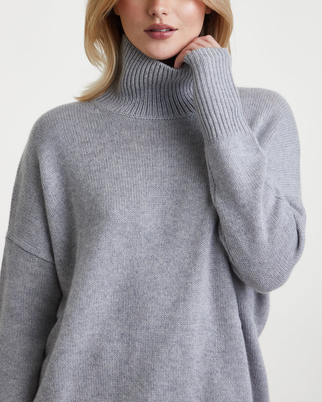 LISA YANG Sweater Heidi Grey Cashmere 0 (XS-S)