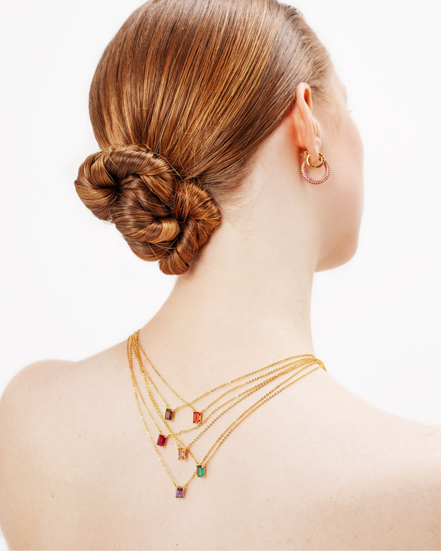 Izabel Display Necklace One Stone Necklace White ONESIZE