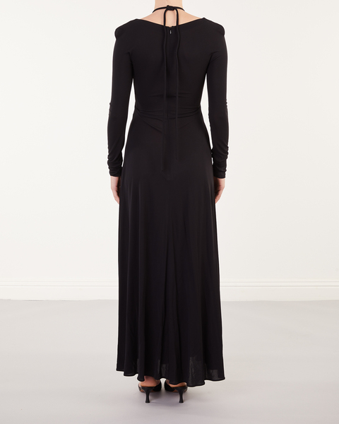 Matte Jearsy Long Sleeve Dress Black 2