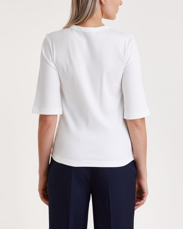 Brick Tee in White by Rodebjer main image 0