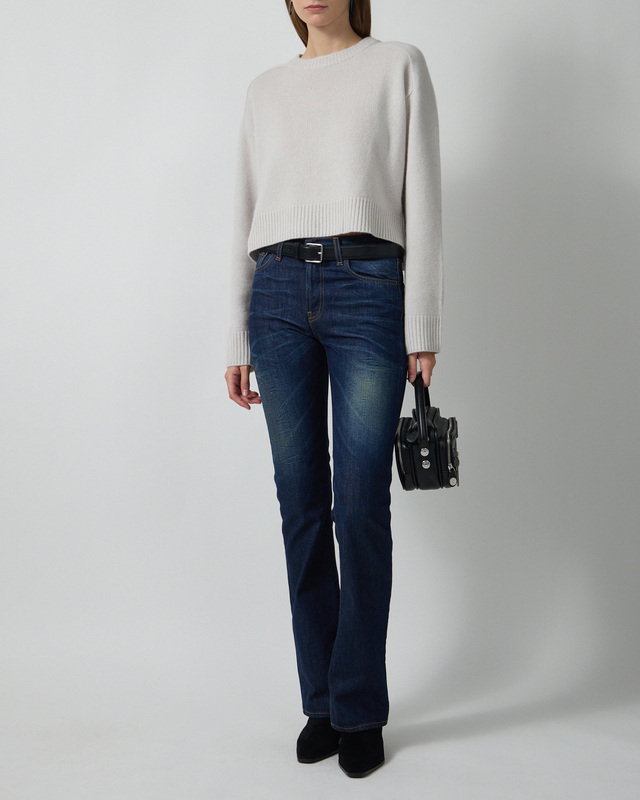 Soft Goat Top Cashmere Light Gray L