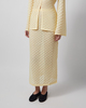 Malina Skjørt Fannie Pointelle Knitted Maxi Light Yellow XL