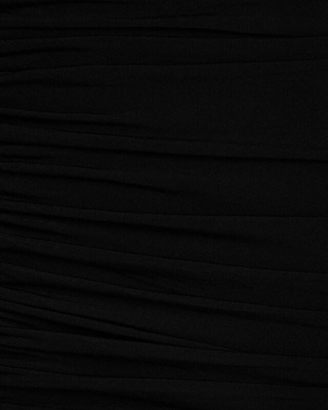 Magda Butrym Ruched ruffle midi dress Black FR 40 (EUR 38)