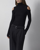 Wakakuu Icons Topp Merino Wool Sania Cut Out Svart L