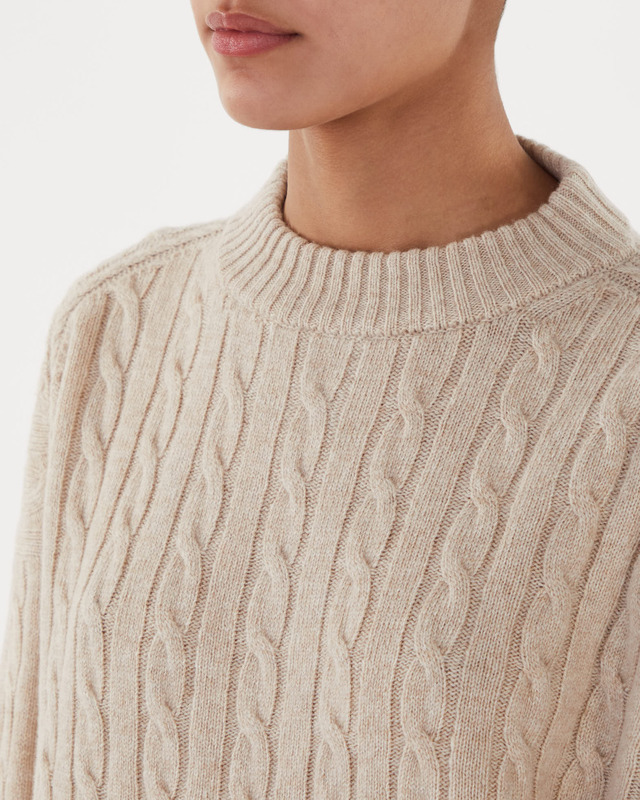 Filippa K Tröja Braided Grey melange L