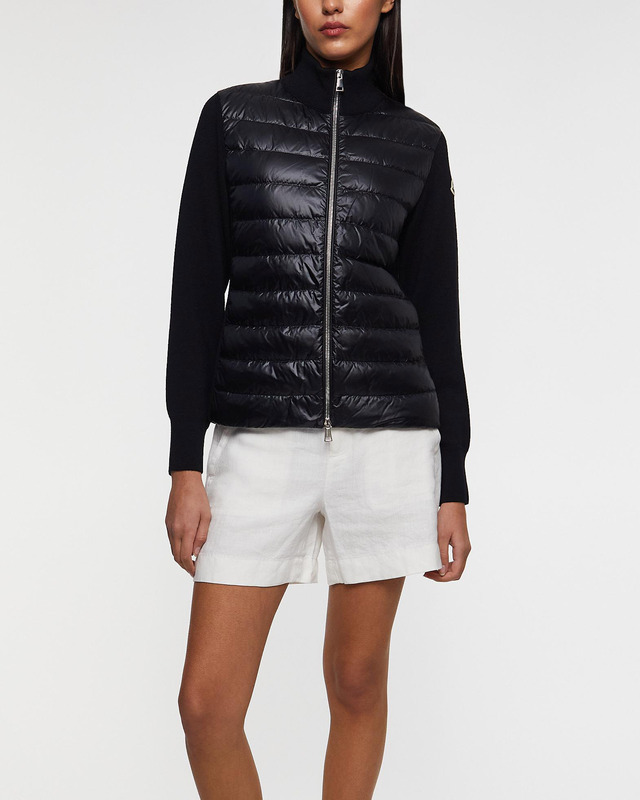 Moncler Kofta Padded Wool Zip-Up Svart XL