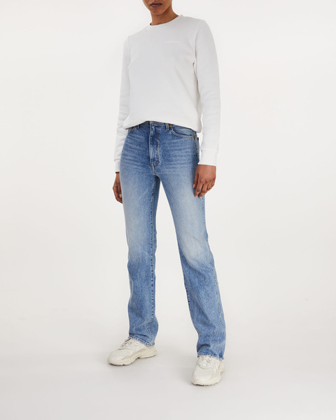 Tröja W Original Small Logo Crew Offwhite 2