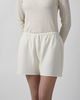 Almada Label  Shorts Bim Crepe  Creme L