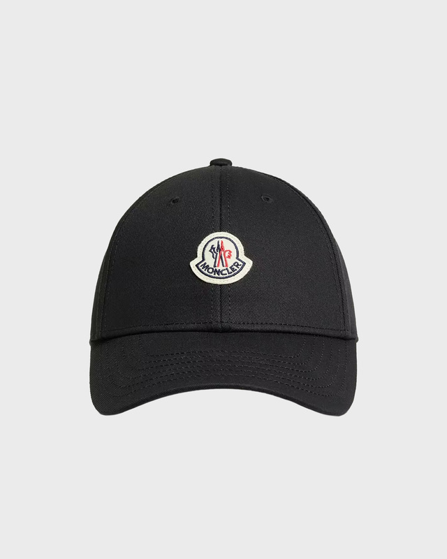 Moncler Gabardine Baseball Cap Black ONESIZE