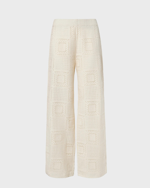Byxor Aleya Wide Crochet Vanilla 1