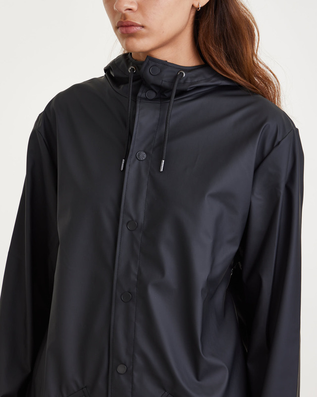 Rains Rain Coat Long Svart M