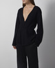 Wakakuu Icons Omslagscardigan Cashmere Wool Wrap Black XS-S