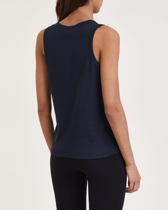 Moncler Tank Top Logo Sleeveless Navy S