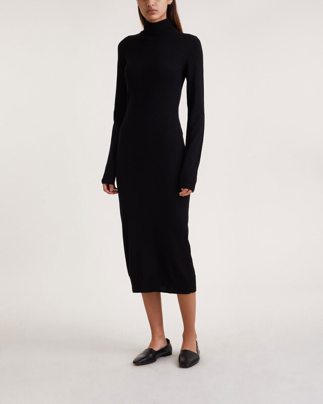 Filippa K Klänning Knit Turtleneck Svart XS