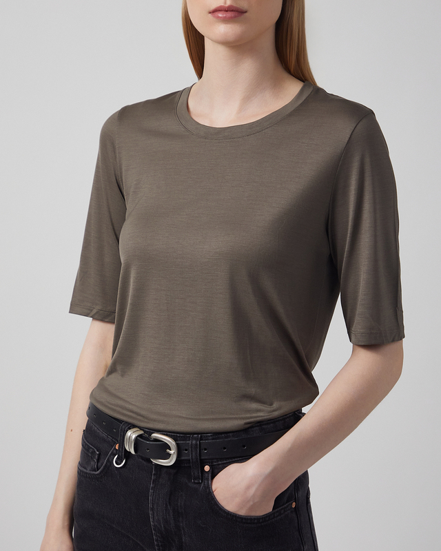 Filippa K T-Shirt Elena Tee Beige/grå L