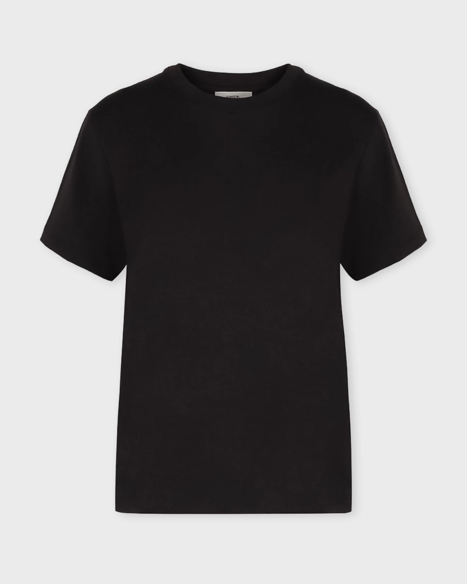Vince T-shirt Pima Cotton Crew Neck Svart