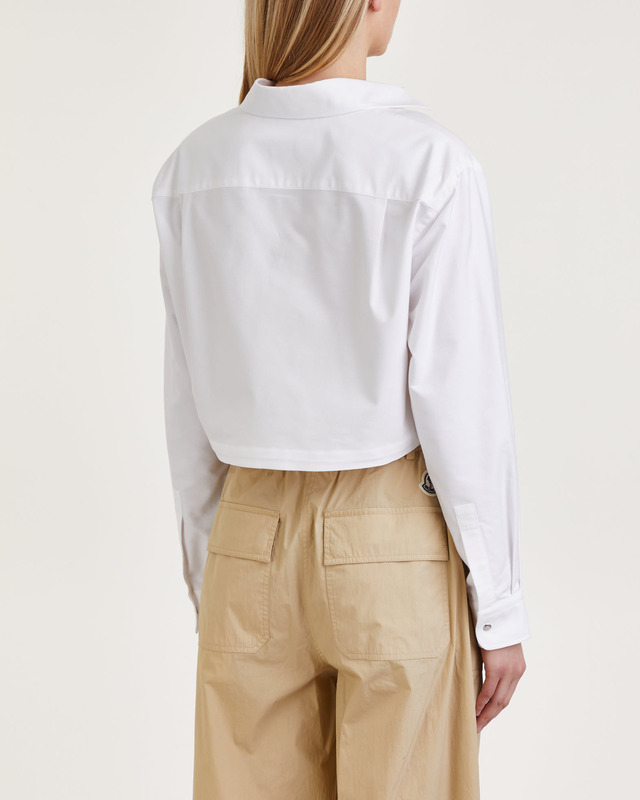 Moncler Skjorta Cropped Vit IT 44 (EUR 40)
