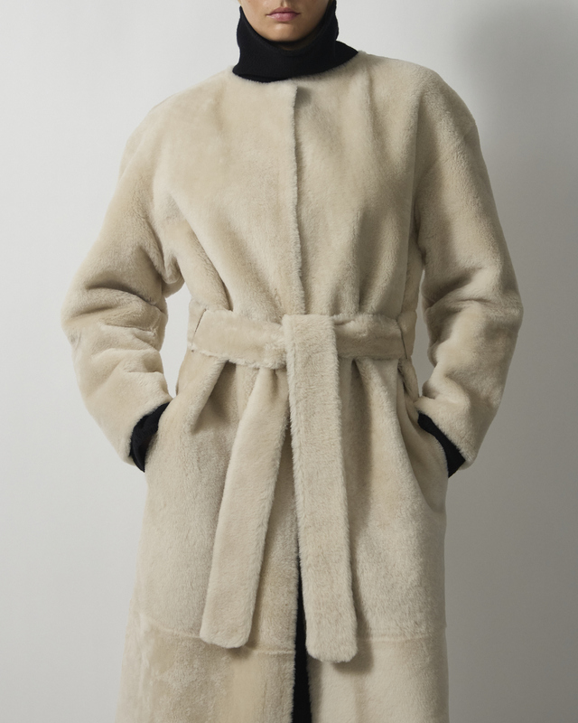 Almada Coat Shea Shearling Vanilla M