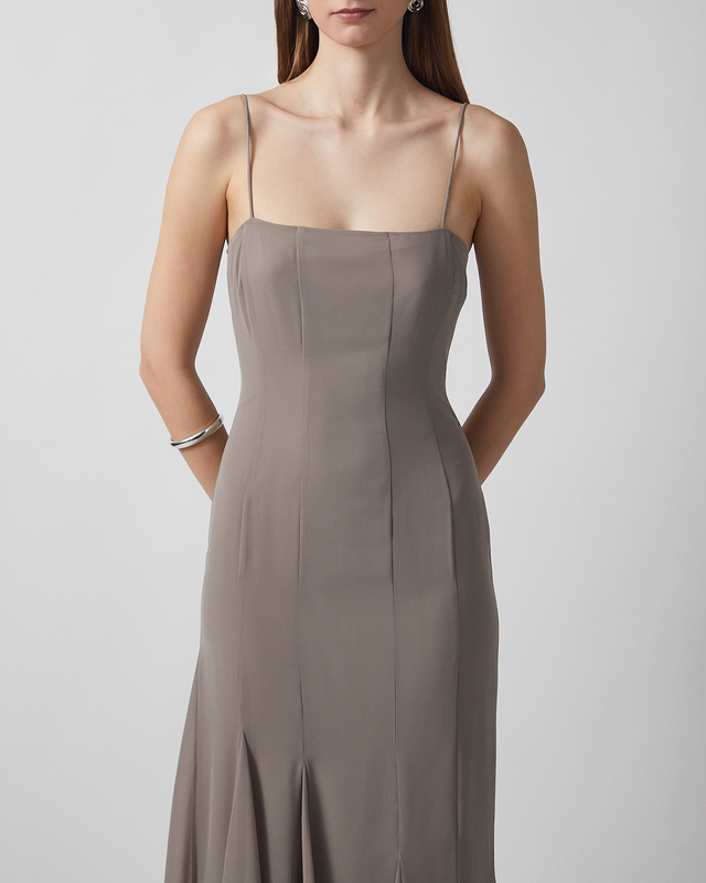 ROTATE Birger Christensen Kjole Chiffon Maxi Strap 40