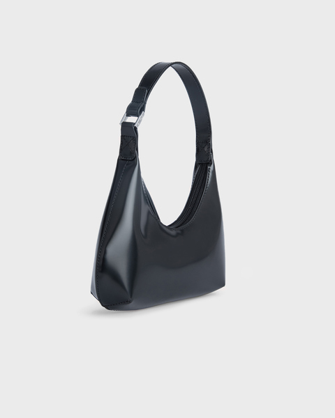 Handbag Baby Amber Black Semi Patent Leather Svart ONESIZE 2