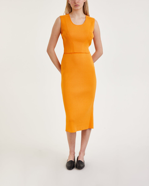 Skirt Bria Rib Knit Orange 1