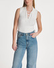 Filippa K Topp Laced Collar Vit M
