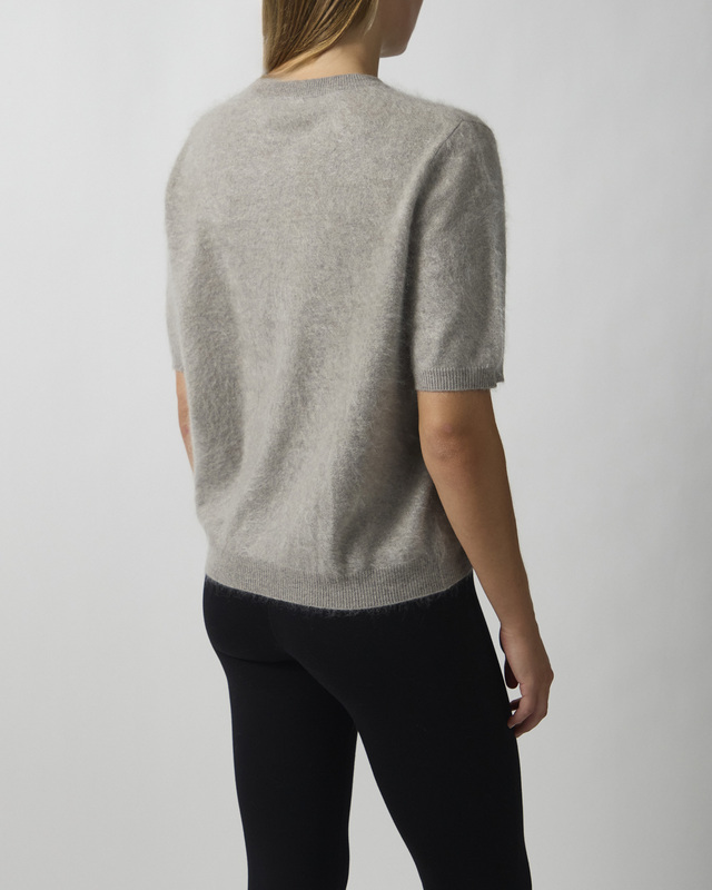 Soft Goat T-skjorte Brushed Short Sleeve Greige L