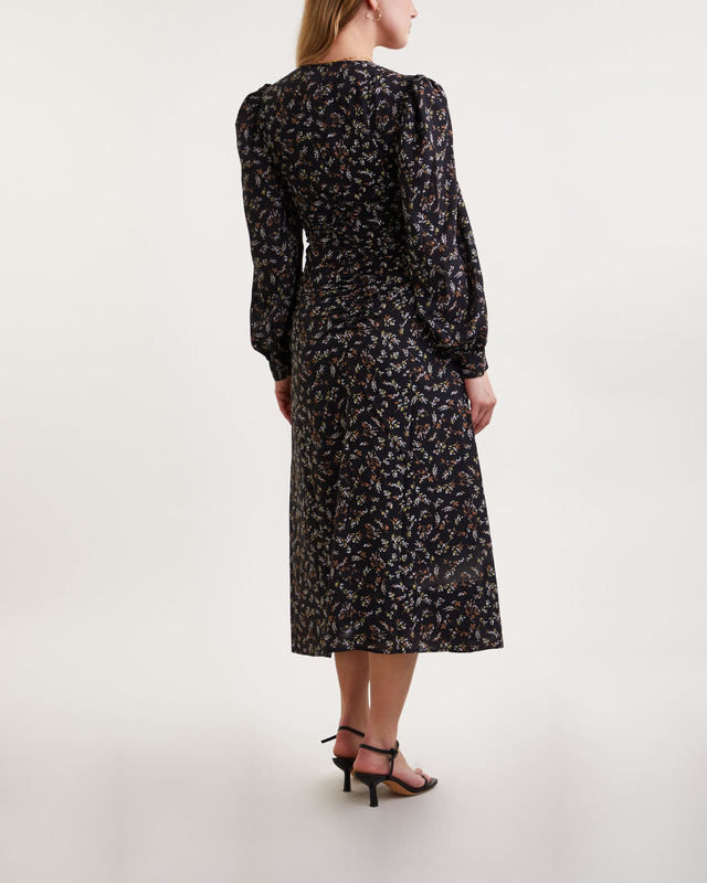 Wakakuu Icons Klänning Printed Balloon Sleeve Svart S