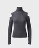 Wakakuu Icons Top Merino Wool Sania Cut Out Grey XS