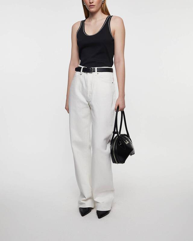 Theory Topp Scoop Neck Tank Svart S