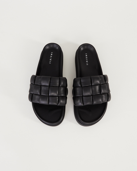 Sandal Braided leather slipper Svart 2
