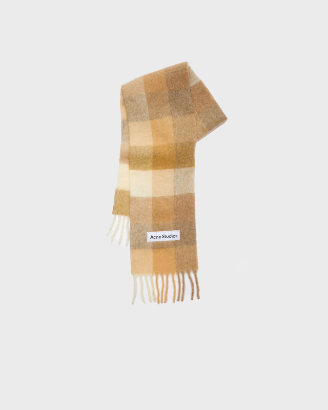 Acne Studios Scarf FN-UX-SCAR000115 Beige/vit ONESIZE