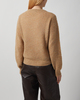 GANNI Tröja Brushed Alpaca Crewneck Camel XL