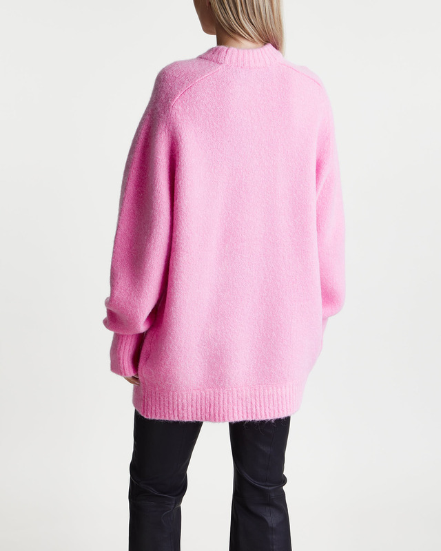 ROTATE Birger Christensen Sweater Oversize Logo Jumper Rosa 40