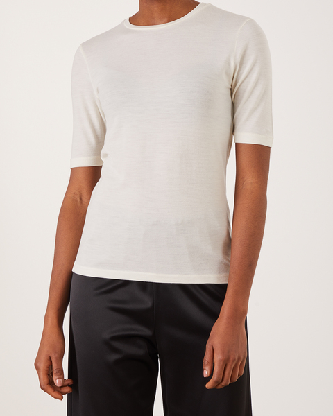 T-shirt Thin Wool Offwhite 1