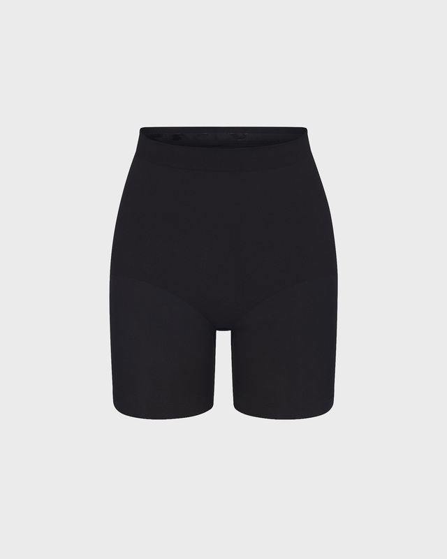 Skims Shorts Seamless Sculpt Mid Thigh Onyx XXL