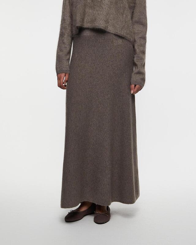 LISA YANG Kjol Torie Cashmere Brun 0 (XS-S)